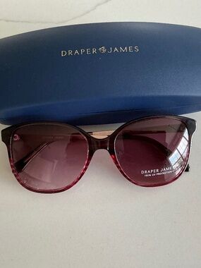 NIB Draper JAMES sunglasses DJ7005 (604) MERLOT STRIPE